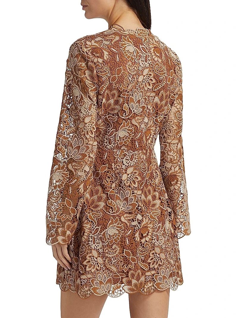 Madeira Crochet Minidress