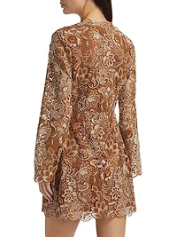 Madeira Crochet Minidress