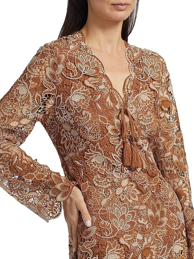 Madeira Crochet Minidress