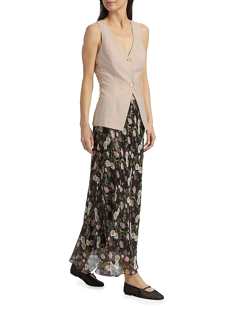 Sabella Linen-Cotton Vest
