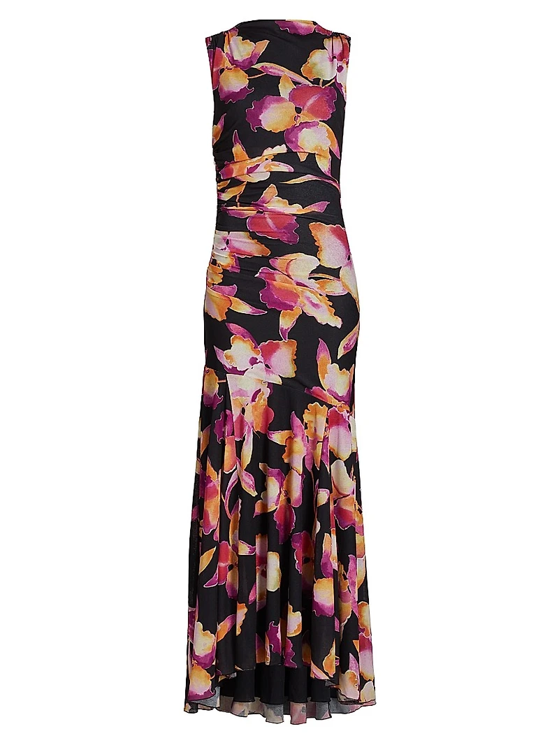 Cosmos Floral Stretch Gown