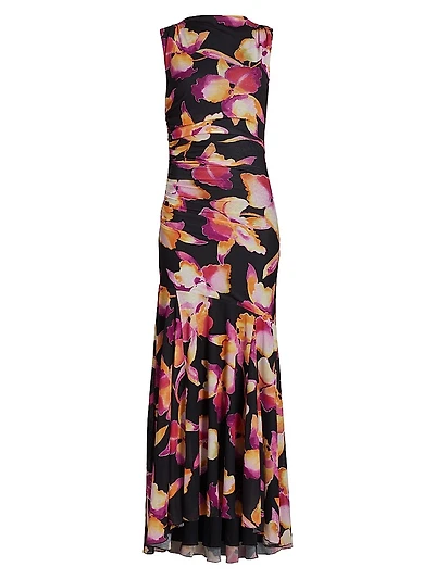 Cosmos Floral Stretch Gown