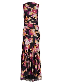 Cosmos Floral Stretch Gown
