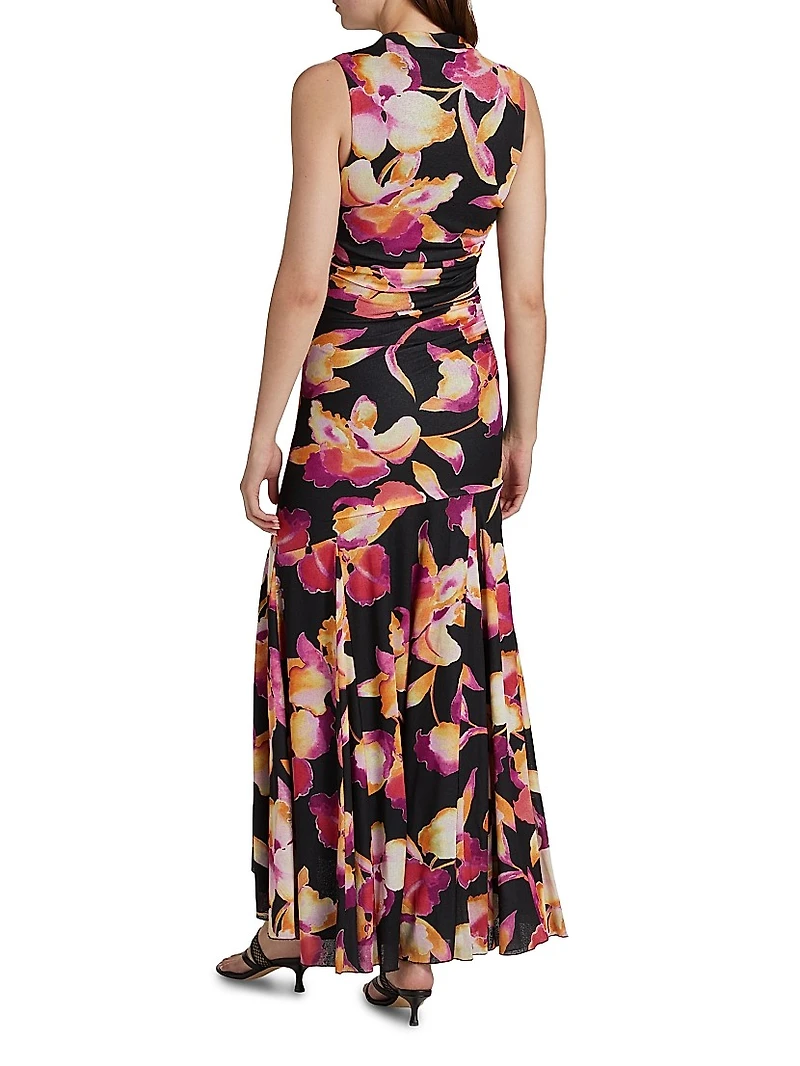 Cosmos Floral Stretch Gown