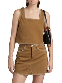 Carbon Denim Sleeveless Top
