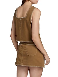 Carbon Denim Sleeveless Top