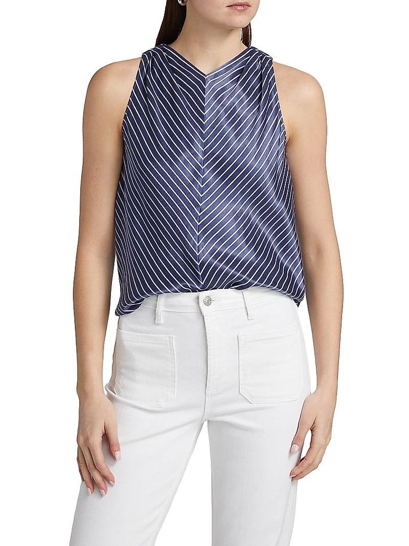 Aris Satin Sleeveless Top