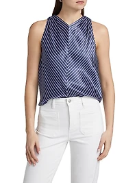 Aris Satin Sleeveless Top