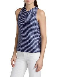 Aris Satin Sleeveless Top