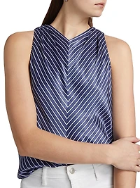 Aris Satin Sleeveless Top