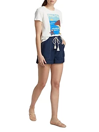 Astra Cotton-Blend Twill Shorts