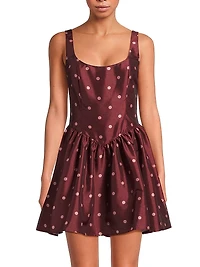 Soleil Polka Dot Minidress