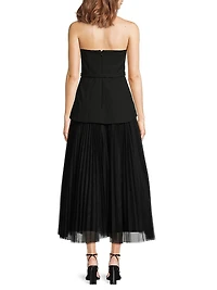 Lilibet Gabardine & Tulle Gown