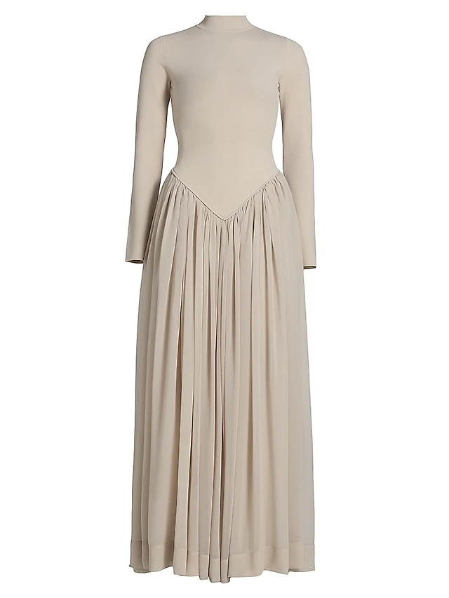 ronny kobo speck knit dress Long-Sleeve Maxi Midi dress