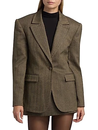 Birch Herringbone Blazer