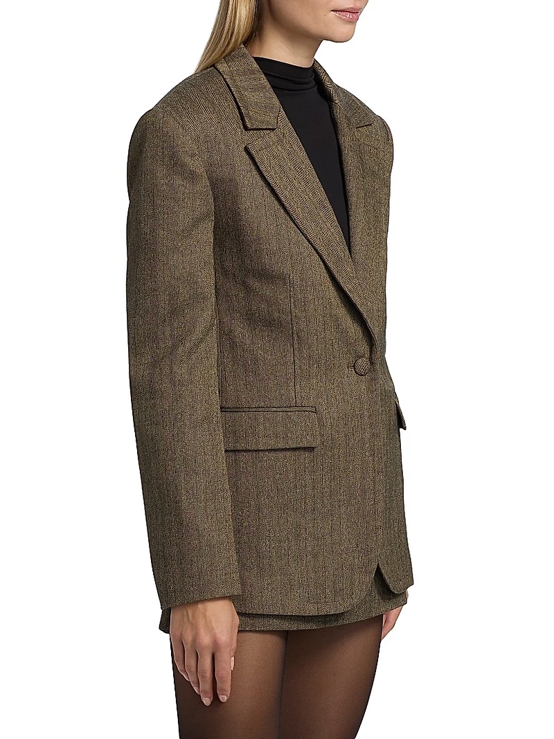 Birch Herringbone Blazer