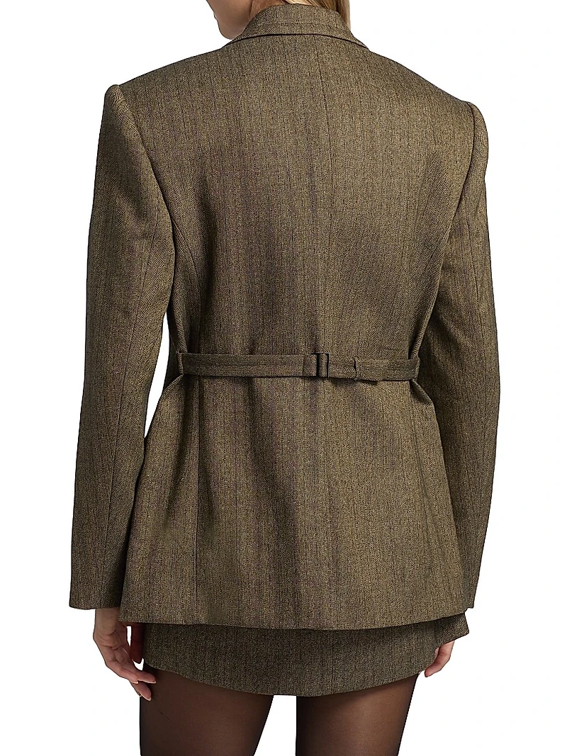 Birch Herringbone Blazer