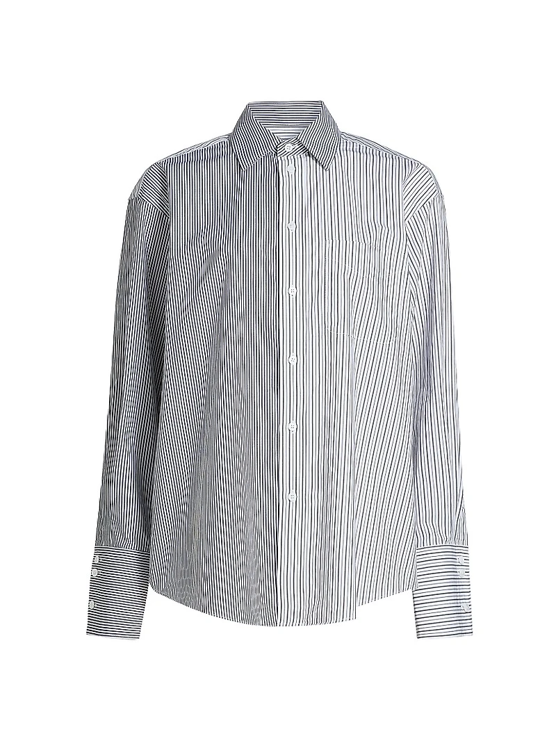 Harly Striped Cotton Button-Front Shirt