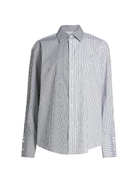 Harly Striped Cotton Button-Front Shirt