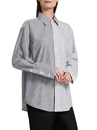 Harly Striped Cotton Button-Front Shirt
