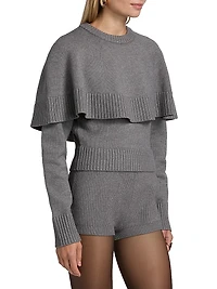 Evian Rib-Knit Overlay Top