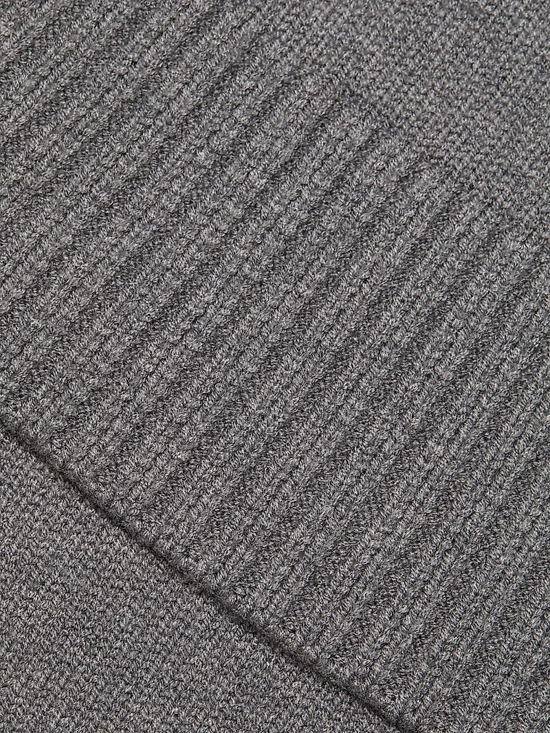 Evian Rib-Knit Overlay Top