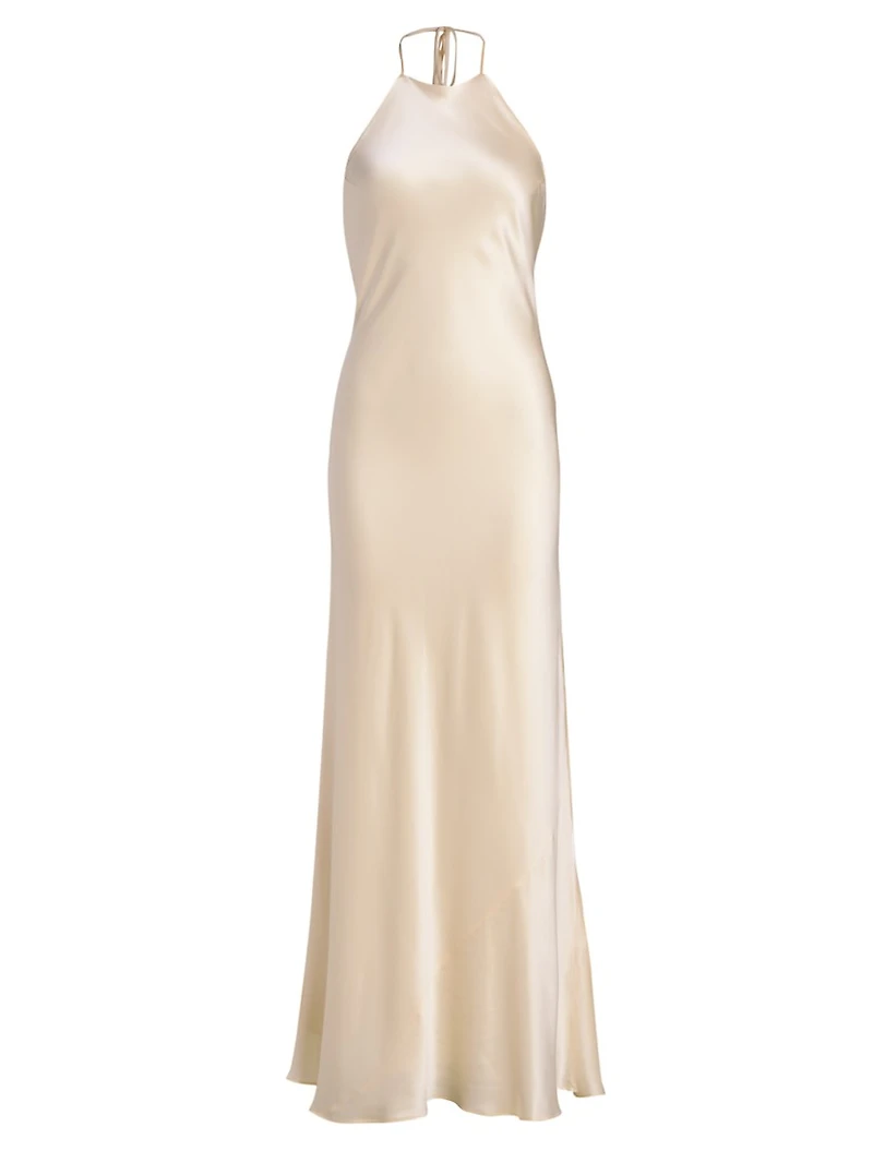 Jeany Silk Maxi Dress