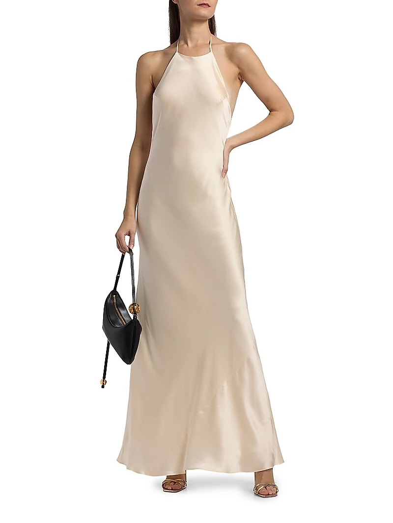 Jeany Silk Maxi Dress