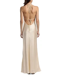 Jeany Silk Maxi Dress