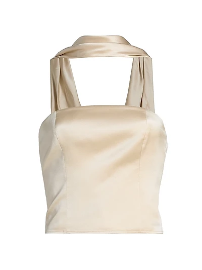 Sallie Draped Silk Top