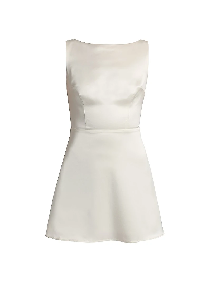 Zenni Satin Minidress