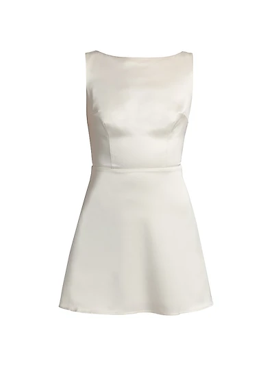 Zenni Satin Minidress