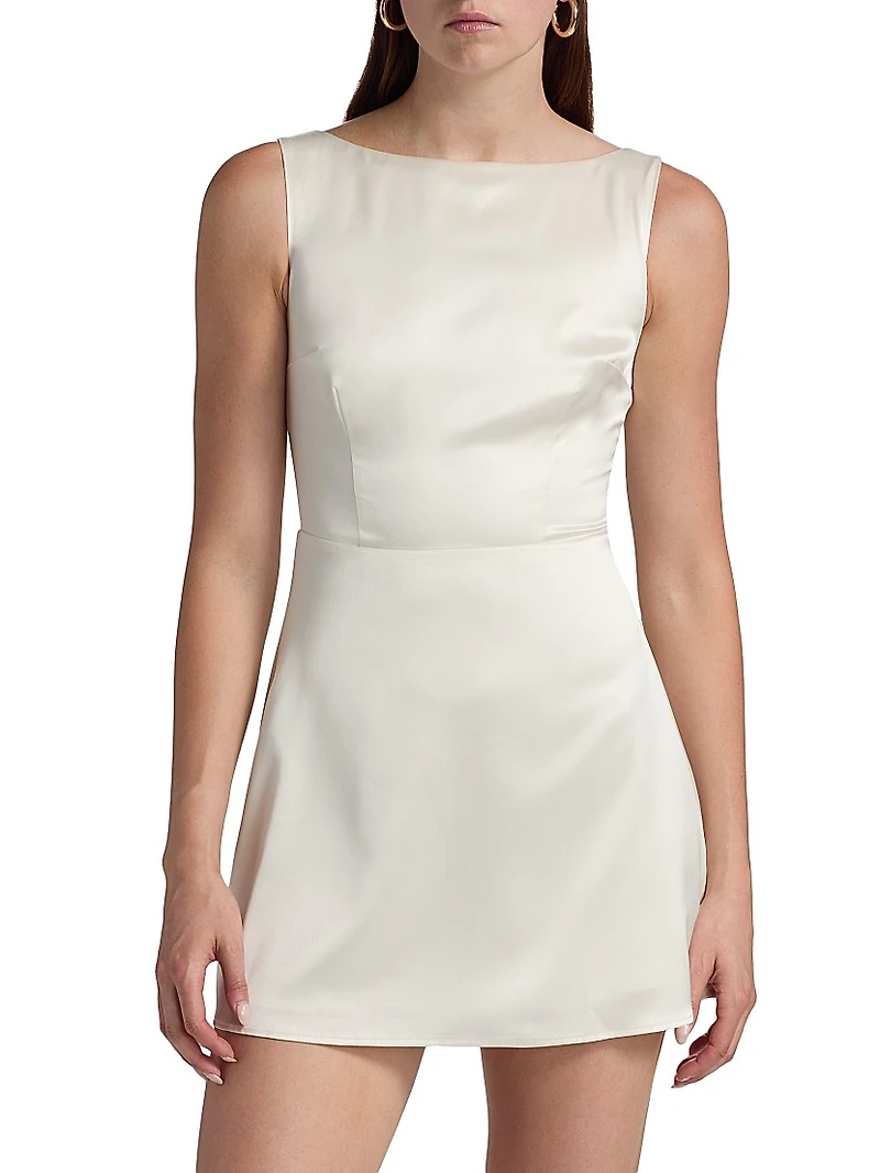 Zenni Satin Minidress