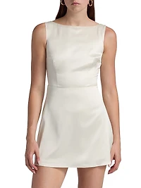 Zenni Satin Minidress