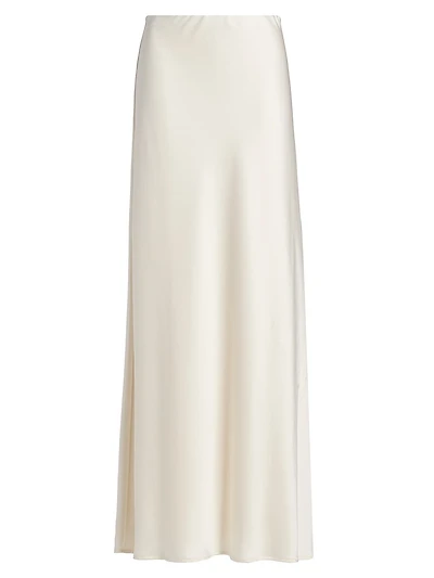 Bella Satin A-Line Maxi Skirt