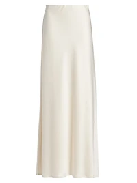 Bella Satin A-Line Maxi Skirt