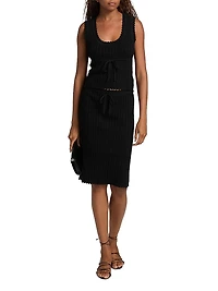 Erin Cotton Knit Top & Midi-Skirt Set