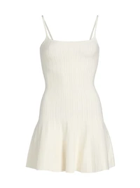 Rhia Cotton-Blend Knit Minidress