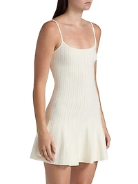 Rhia Cotton-Blend Knit Minidress