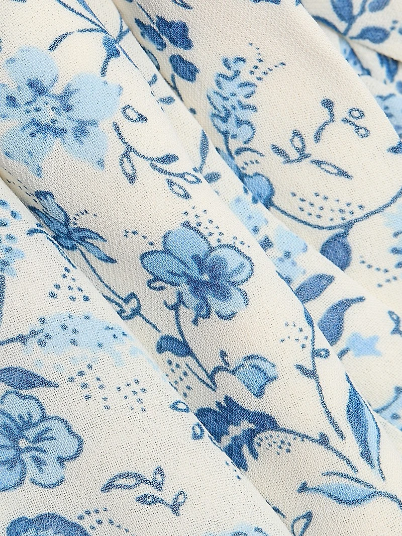 Marin Floral Puff-Sleeve Top