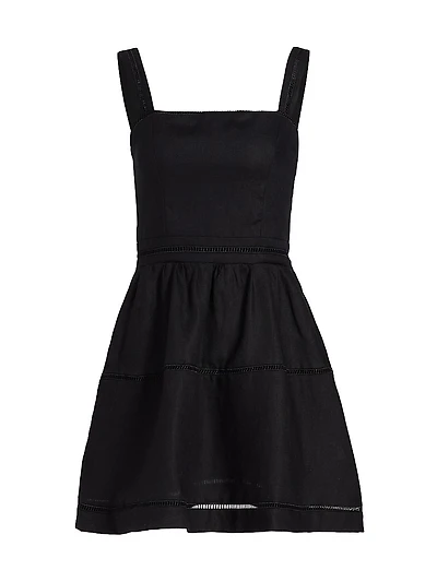 Everett Linen Sleeveless Minidress