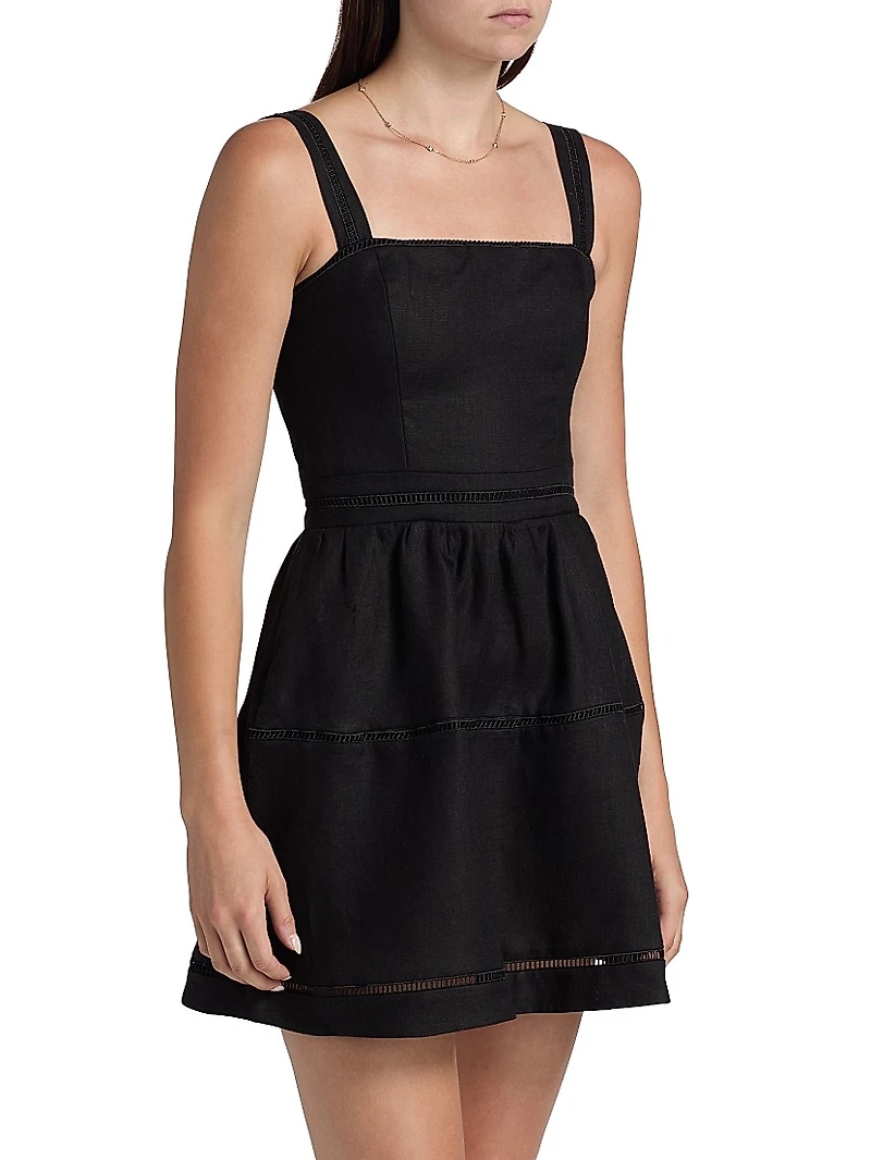 Everett Linen Sleeveless Minidress