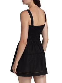 Everett Linen Sleeveless Minidress