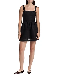 Everett Linen Sleeveless Minidress