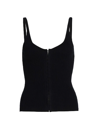 Eloise Cotton-Blend Knit Tank