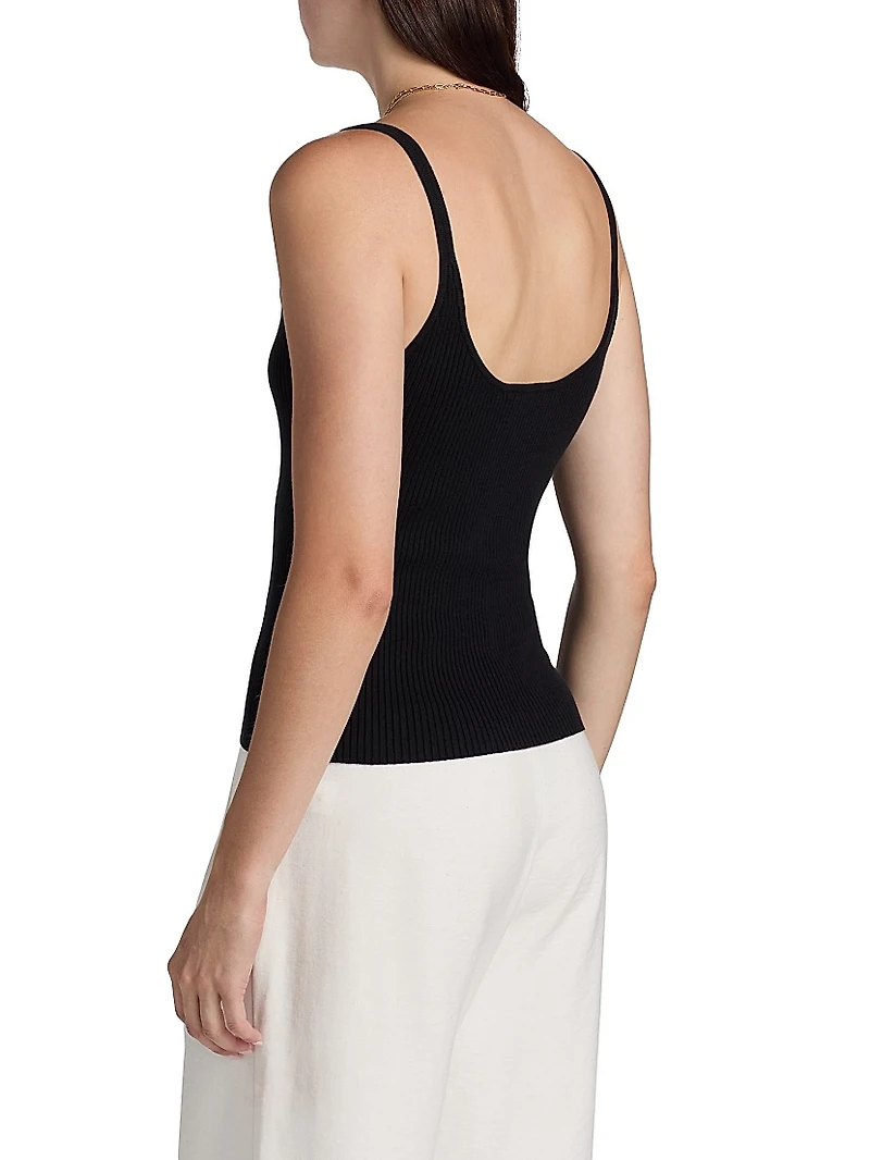 Eloise Cotton-Blend Knit Tank