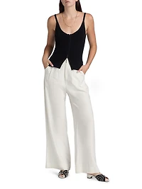 Eloise Cotton-Blend Knit Tank