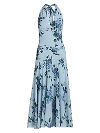 Briony Floral Halterneck Maxi Dress