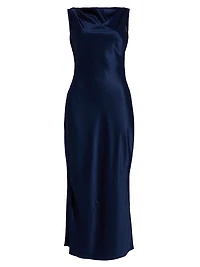 Corey Satin Midi-Dress