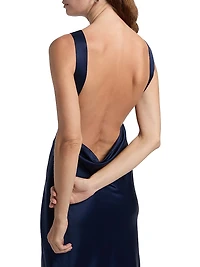 Corey Satin Midi-Dress